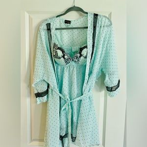 Beautiful lingerie set with robe